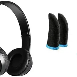 COMBO pack 2 pair pubg gloves with foldable wireless Bluetooth Headset-97