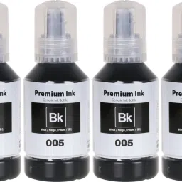 Teqbot 005 Ink Pack of 4 for Epson M1100, M1120, M1140, M1170,M2170,M3170,M3180 Printer Black Ink Bottle-33