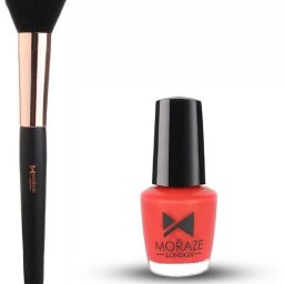 Combo Pack Of Mini Nail Polish With Makeup Brush-9