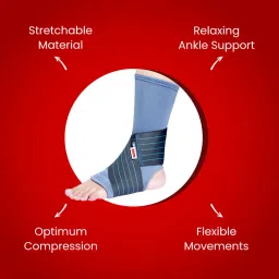 dr. ortho Brace with Elastic Strap for Pain|Stretchable Binder Ankle Support image 2