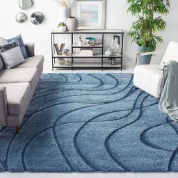 Light Blue Polyester Carpet-image-36