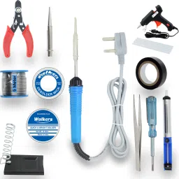 Basic 13 in1 Mobile Soldering and Desoldering Equipment Tool Machine Glue Gun Combo Kit Set with Flux Paste and Wire 30 W Simple-image-30