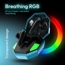 number Super Buds Pro GT99 Dual Pair, 4 Mic ENC Gaming RGB TWS,35ms Latency,50H Battery Bluetooth Headset image 3