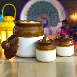 Ceramic Pickle Jar- 700 ml, 150 ml-picture-18