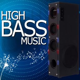 liluns JZ-9 DJ Sound Stereobass Built-in FM 100 W Bluetooth Tower Speaker image 3