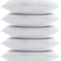 Rectangle Polyester Fibre Solid Sleeping Pillow Pack of 5-27