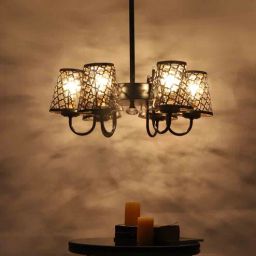 Crisanto Black Iron 6 Lights Chandelier By New Era-picture-49