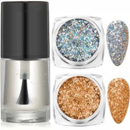 gliter powder And Nail paint-17