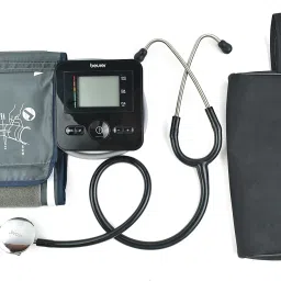Dishan BM-30 Digital Upper Arm Pluse Measurement Monitor With H.das Stethoscope Hypertension Indicator Blood Pressure Monitor with Cuff Wrapping Guide Bp Monitor image 4