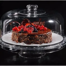 rixim 3-in-1 Multifunction Acrylic Cake or Fruit Party Tray Cupcake Fruit Stand Crystal Cake Server image 2