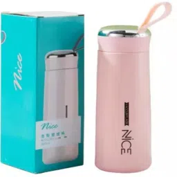 Nice Water Bottle BPA Free with Glass Inner Layer and Plastic Shell 400 ml Bottle-image-43