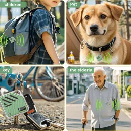 zitronix Magnetic Item Finder with Loop Hole GPS Bluetooth Tracker for Keys Luggage Pets Location Smart Tracker image 5