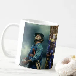 " csk winning moment with dhoni" White Ceramic with Handle-Perfect Gift to Anyone On Any Occasion | Coffee & Tea Cup | Pack of 1 Ceramic Coffee Mug-image-45