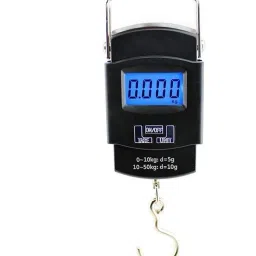Navya Enterprise Electronic Balance Portable Hook Weighing Machine Digital Hanging Luggage Fishing Hook Scale Manual Weight 110 lb/50 Kg Backlite LCD Display Screen Weighing Scale-image-87