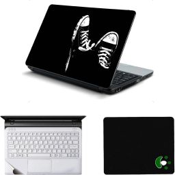 Mitram 3in1 Laptop Accessories Combo 15.6 Inch Shoes laptop Skins Stickers, Mouse Pad and Palmrest Skin Combo Set-image-96