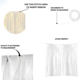 flipzone Solid Decoration Items for Home, Sheer net Backdrop Cloth Artificial Leaves (Set of10) Balloon image 4