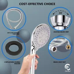 cloudtail by prestige 5 GEAR C-2 (ABS) Hand Shower Without Hose Pipe Fixed Mount image 3