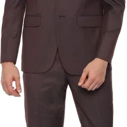 Men 2 Piece Self Design Suit-picture-8