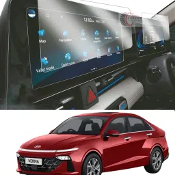 Zealsy Impossible Screen Guard for Compatible For HYUNDAI VERNA 2023 SX(O) FACELIFT 2023 Infotainment System Touch Screen Guard Protector Accessories-image-18
