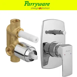 parryware Euclid concealed Diverter Body , Upper Part MTA 8 pic set of 2 pic 155 Euclid Diverter with upper trim Diverter | Brass MTA 3/4 x 1/2 | Complete set Diverter Faucet image 2