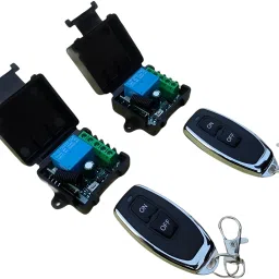 robo ocean 433MHz RF Remote Transmitter Receiver DC 12V 1 Channel Relay Module [Pack of 2] Electronic Components Electronic Hobby Kit image 2