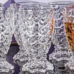 (Pack of 6) Pure Crystal Glass set Glass Set Water/Juice Glass-12