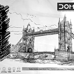 WIRO Sketch Book | 27.5 X 34.7cm |72 Pages | Cover Design may differ | Sketch Pad-20