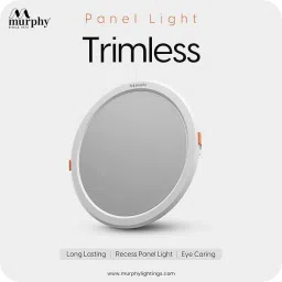 murphy LED 10W TRIMLESS Round (Cool White, Pack of 6) Recessed Ceiling Lamp image 2