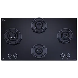 elica FLEXI HEXA 491 LOTUS IND HD BRASS Toughened Glass Top 4 Burner Automatic Hob (Multi Flame Burner, Black)-image-32