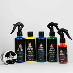 Car Care Combo, Scratch Eraser, Master Shine, Glass Cleaner, Air freshner Combo-1