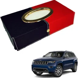 Chrom-Black-Red Tisue Box Leatherete-265 Vehicle Tissue Dispenser-image-46
