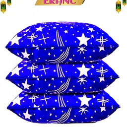 Cotton Abstract Sleeping Pillow Pack of 3-image-93