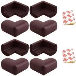 Edge and Corner Guard For Kids Safety (8 Pcs - Brown)-picture-6