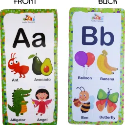 bkdt marketing 2 in 1 Flash Cards, Alphabet & Number, 20 Flash Cards for Kids Return Gift image 2