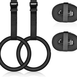 Gymnastics Rings 1000 lbs Capacity with 14.5ft Adjustable Straps| Pilates Ring-image-82