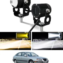 Twin Mini Led Light High/Low Beam With 2 Color For ElantraHyundai2004 Fog Lamp Car, Motorbike, Truck, Van LED for Hyundai (12 V, 55 W)-image-90