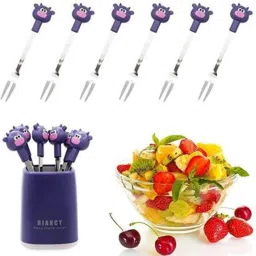 Riancy Cartoon fruit fork Stainless Steel, Steel Fruit Fork-42