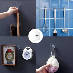 bkc Wall Hooks For Photo Frames, 10 Pack Hooks For Wall Without Drilling Hook 10 image 4