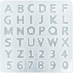Alphabet number Silicone Casting Moulds Model Building Kit-image-65