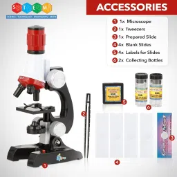 dikuji enterprise Science Kits with Slides Educational Beginner Microscope Kit image 2