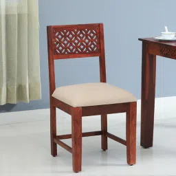 mudramark from pepperfry Parnika Sheesham Wood Dining Chairs In Scratch Resistant Honey Oak Finish (Set Of 2)-picture-31