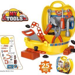 arthasya Role Play Engineer Workshop Tool Pretend Play Set (Set of 25 Pcs) image 3