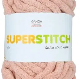 Super Stitch Quick Knit 100%Plush & Cuddly, (Dusky Pink Shade no-36, 300 Gram)-image-7
