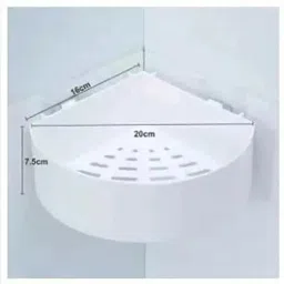 Self Adhesive Multi-Purpose Wall Hanging BATHROOM floating Shelf Regular Organizer-image-64