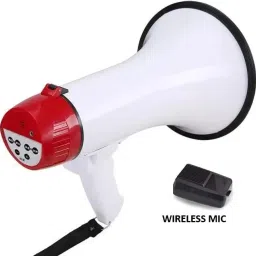 kh Megaphone with Wireless Mic 50 Watts Handheld Megaphone with Recorder Bluetooth Outdoor, Indoor PA System image 2