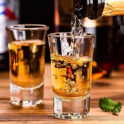 (Pack of 6) Premium Heavy Base Mini Shot Glasses For Whisky Liqueur Spirits Vodka Taquila Glass Set Shot Glass-19