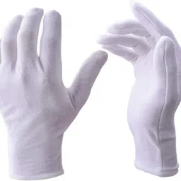 20 Pair Pure Cotton Hand Gloves, Re-usable, Washable, to Protect from Fine Dust, Air-Pollution. Wet and Dry Disposable Glove Set-image-54