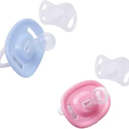 Non-Toxic BPA-Free Silicone Safe and Flexible Soft Nipple Baby Pacifier - Pack of 2 (EL-03) Soother-15
