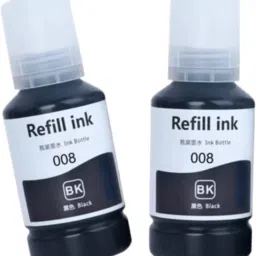 Ang Refill Ink 008 127ml 2pc for Epson L6570 L6580 L15150 L15160Printers Black Ink Bottle-1