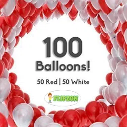 Solid RED&WHITEPO100 Balloon-10